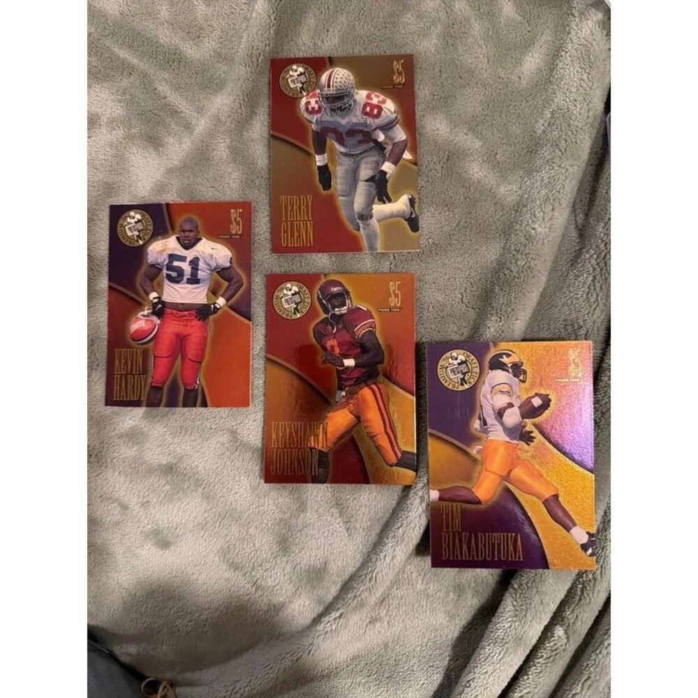 1996 Press Pass Premium Football Phone Card Lot of (4)